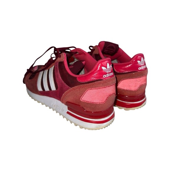 Adidas ZX 700 G95955 Burgundy Red White Suede Sneakers US size 8 - Picture 1 of 16